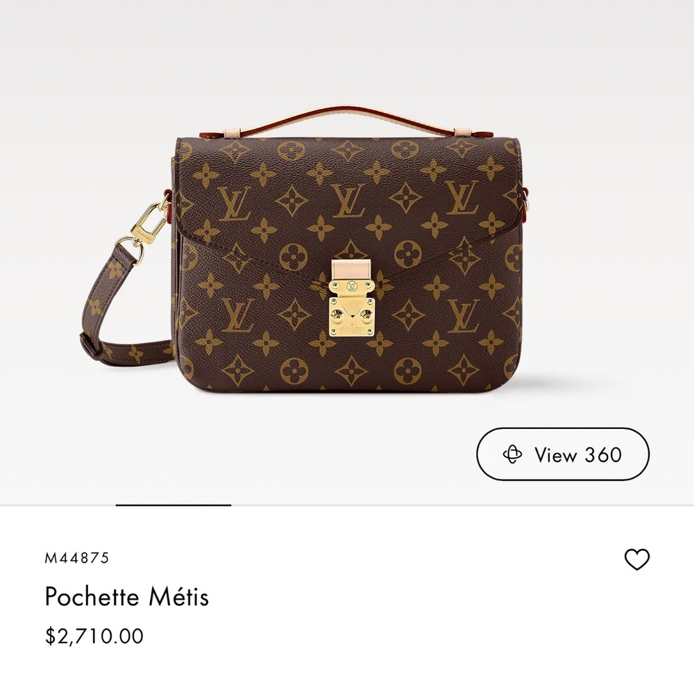 Authentic Louis Vuitton Monogram Pochette Métis Handbag